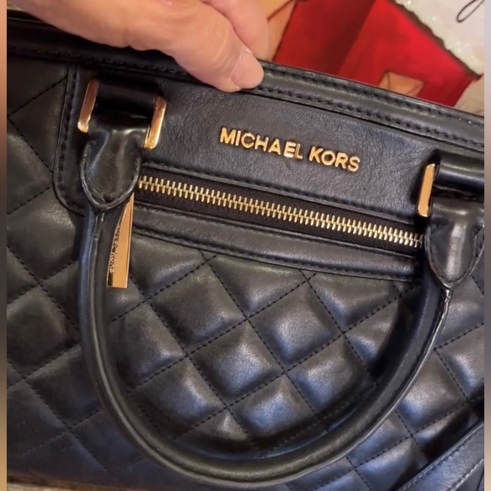 Michael Kors Black Leather Bag